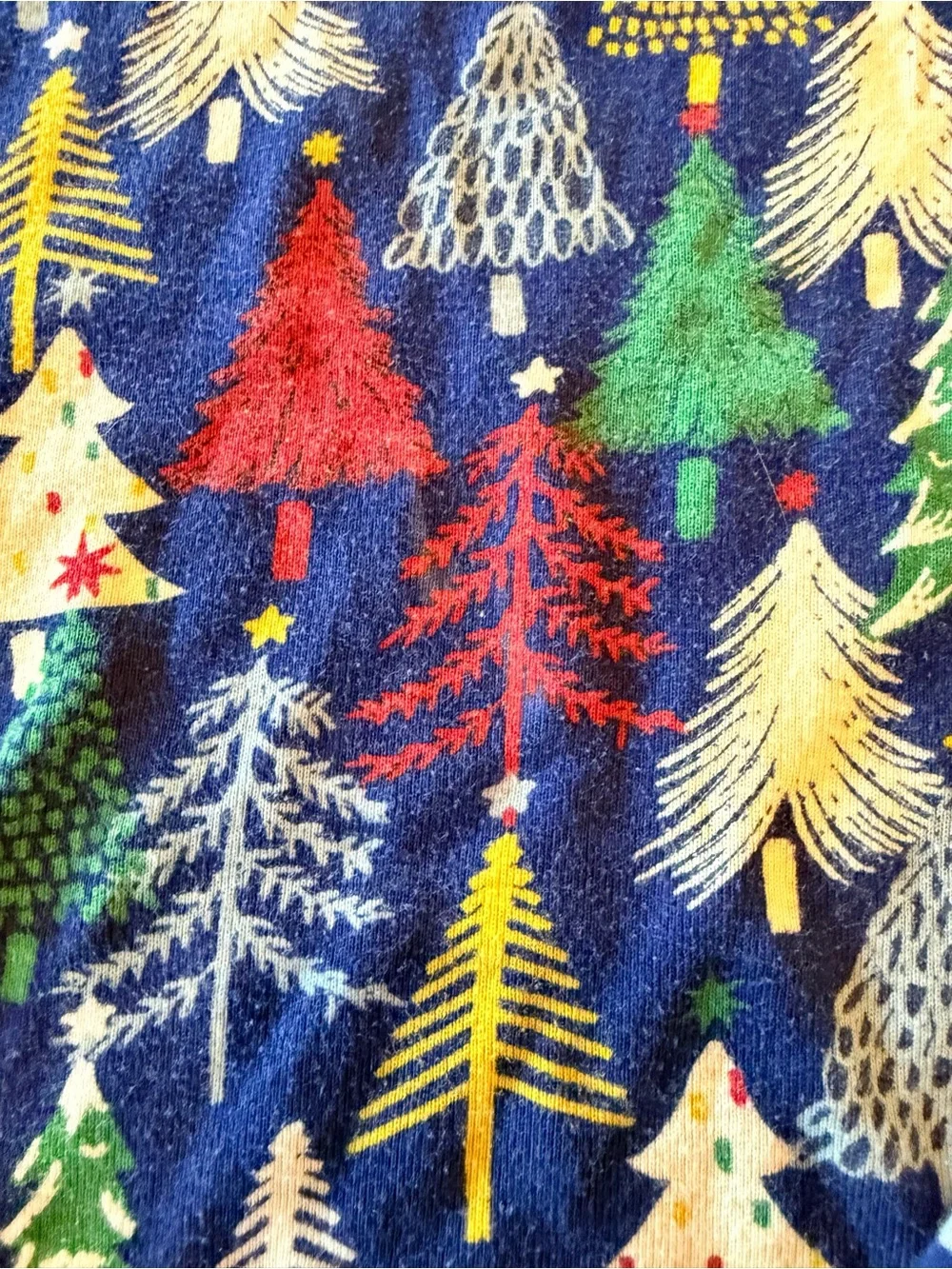 Hanna Andersson Cotton Christmas Tree Pajamas, Size 8